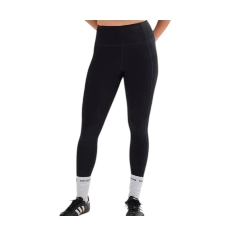 Girlfriend Collective Black High Rise Leggings Hidden Waist Pocket Size M